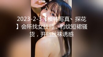 2023-2-3【模特写真丶探花】会所找女技师，豹纹短裙骚货，开档丝袜诱惑