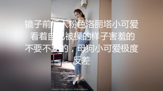 镜子前后入粉色洛丽塔小可爱 看着自己被操的样子害羞的不要不要的，母狗小可爱极度反差